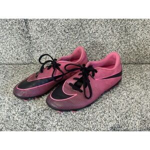 Nike Pink Black Cleats Girls Size 4Y 844442-509